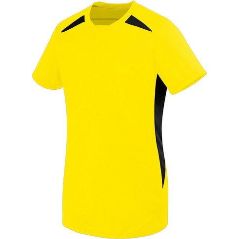 Russell Athletic Ladies Hawk Jersey (322872), Color 'Power Yellow/Black'